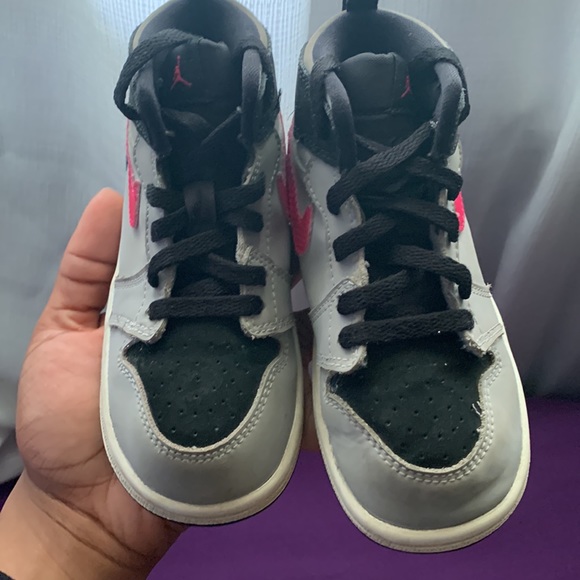 Kid's Air Jordan 1 Retro Deadly Pink' Used Sz 8c - Picture 4 of 5